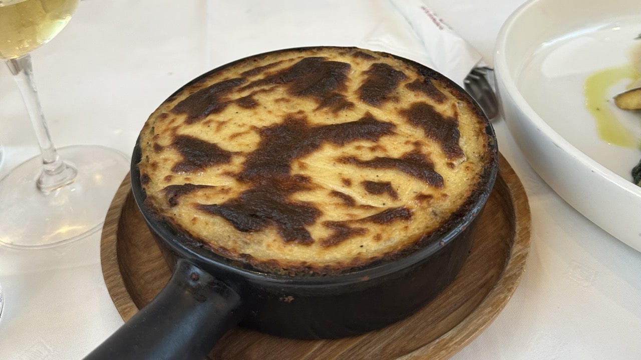 Moussaka from Yemeni Wine Restaurant, Paros Greece