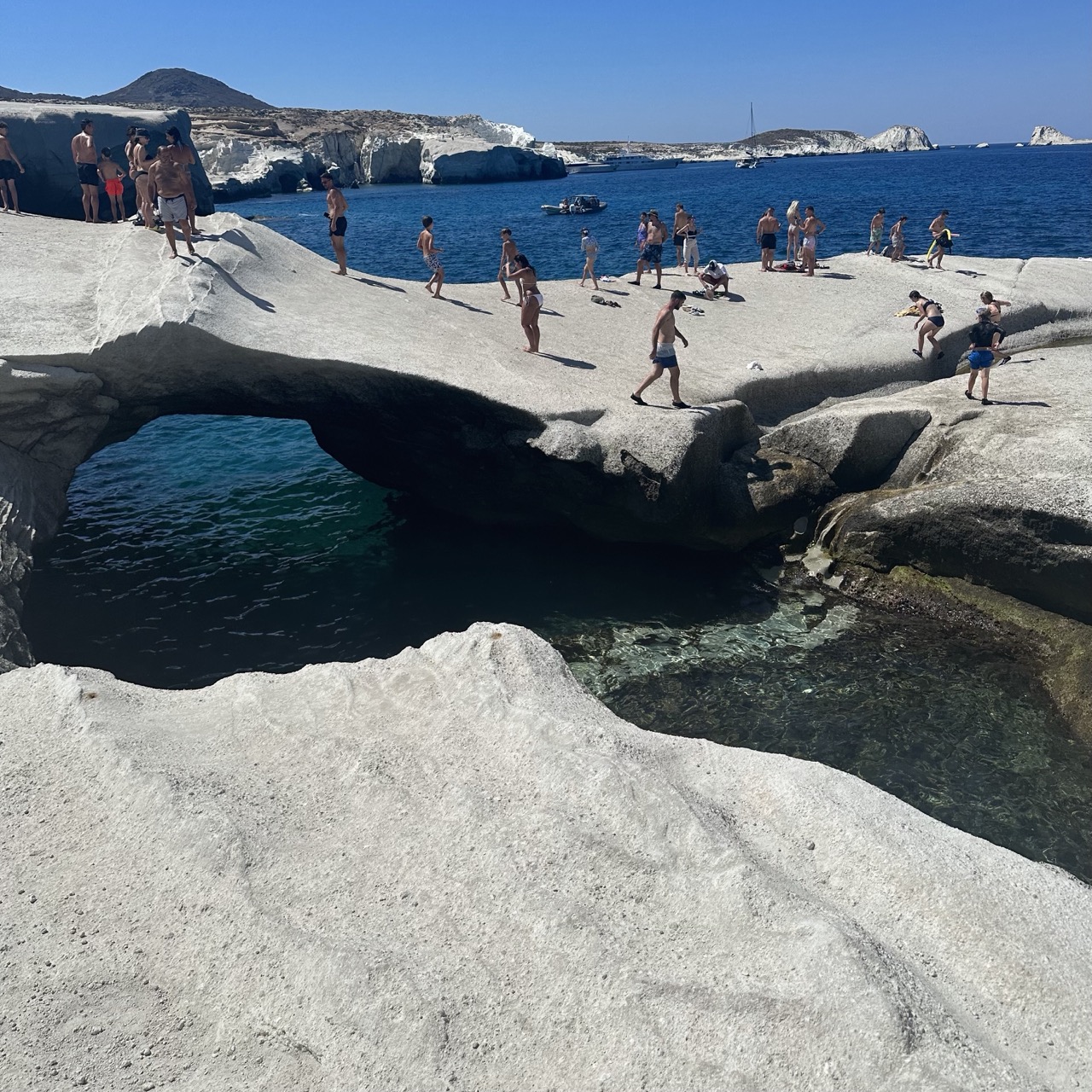 The white rocks of Sarakiniko Beach